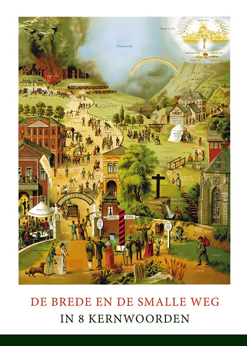 Poster brede smalle weg A3, 5 platen