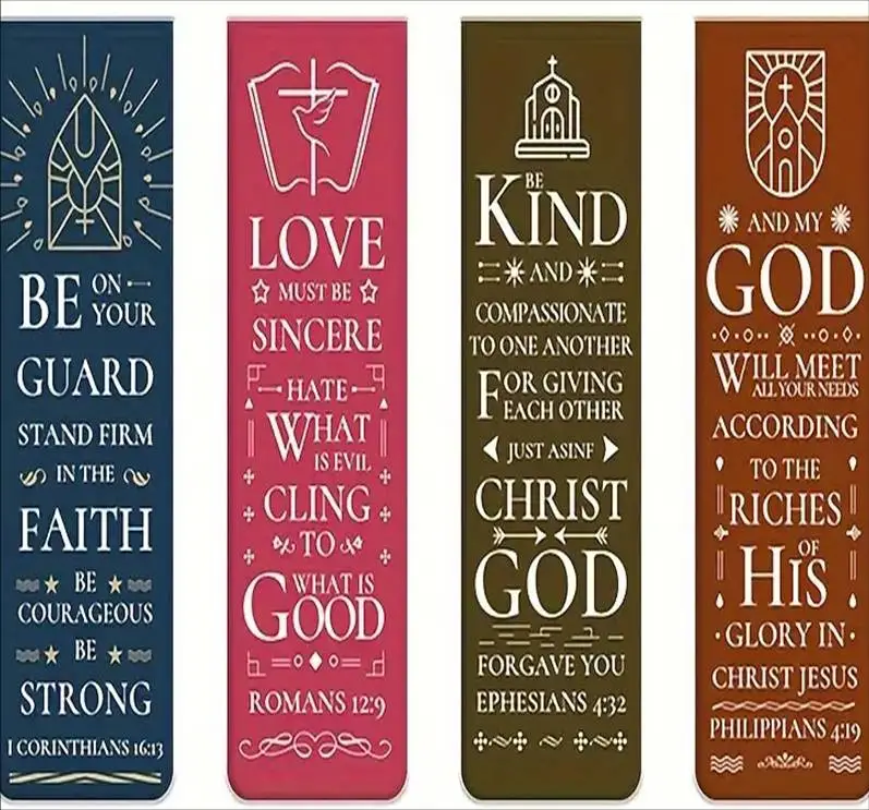 Magnetic bookmarks  (4) Be kind