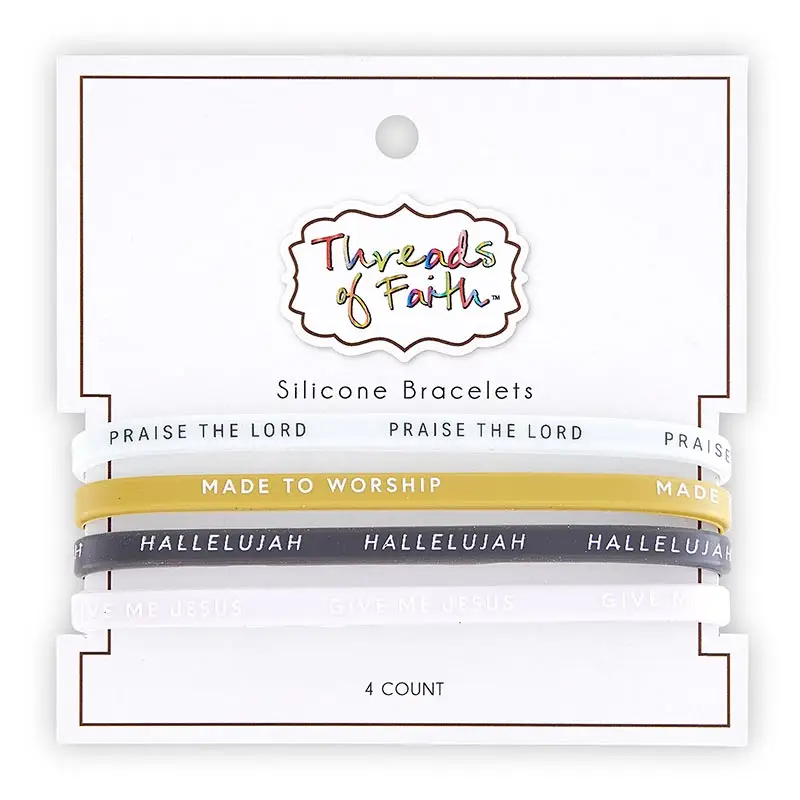 Silicone Bracelet set Praise the Lord