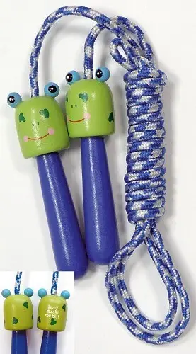 Springtouw kikker jezus maakt mij blij!