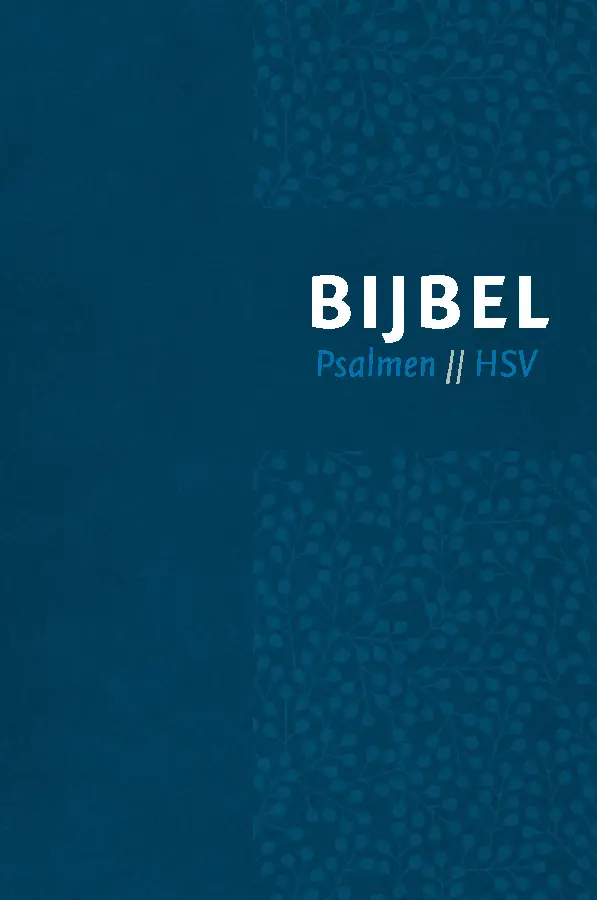 Bijbel (HSV) met Psalmen - vivella blauw