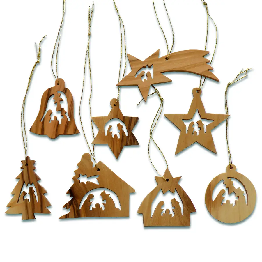 Kerst   Boomhangers set van 10